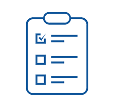 The image displays a digital representation of a clipboard with checkboxes next to text fields, commonly used for tasks or reminders, set against a dark background.